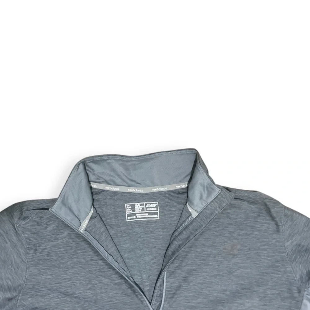New Balance Gray Quarter-Zip Pullover - Picture 2 of 4